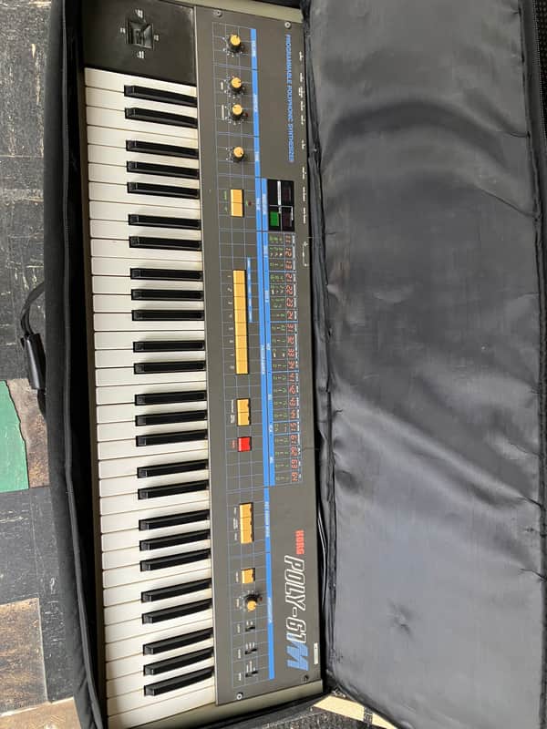 Korg Poly-61M Polyphonic Synthesizer 1980s - Gray image 1