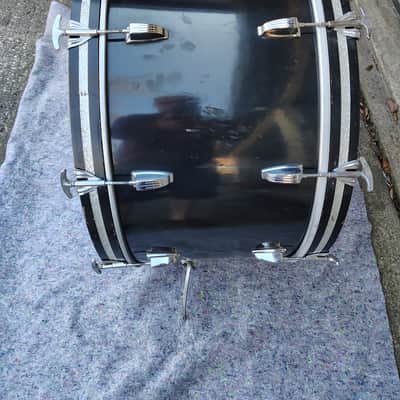Ludwig 14x28 Virgin Bass Drum 1970's - Black Wrap image 2