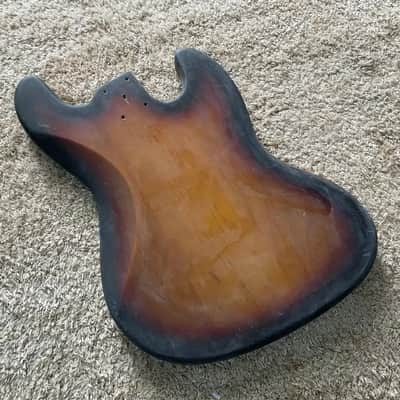 Left Handed 4 String Jazz Bass Style Basswood Body image 3