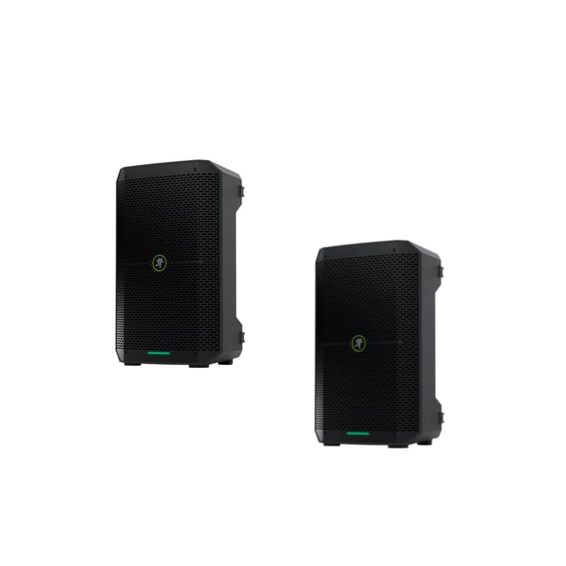 Bundle of 2 Mackie Thump Go Battery Powered Mobile Speakers + XLR & Wraps image 1