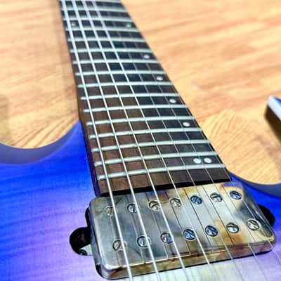 🔥2019🔥 Ibanez RGA71AL Axion Label 7 String~ Indigo Aurora Burst~ Bare Knuckle! image 7