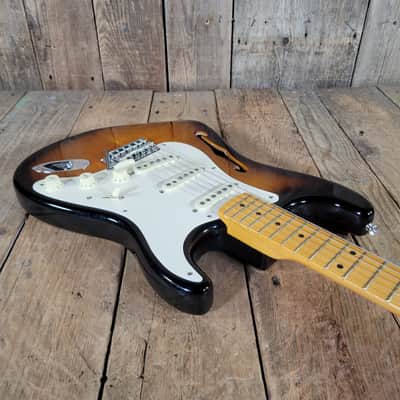 Fender Eric Johnson Thinline Stratocaster 2018 Sunburst Original Case & Paperwork - Sunburst image 10