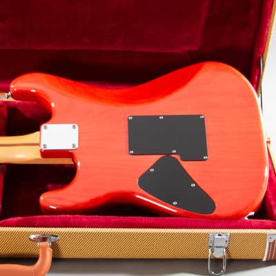 2020 Fender Japan MIJ Michiya Haruhata Stratocaster Trans Pink Flame Top Tweed HSC image 7