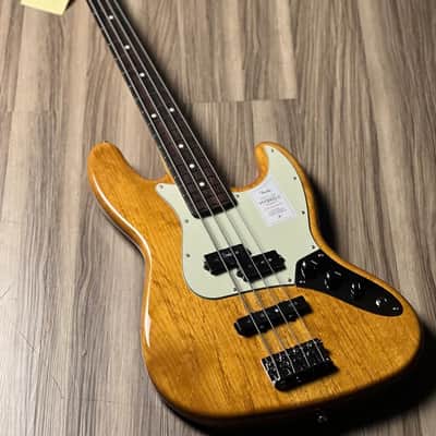 Fender Japan Hybrid II Jazz Bass PJ with Rosewood FB in Vintage Natural JD24009119 image 1