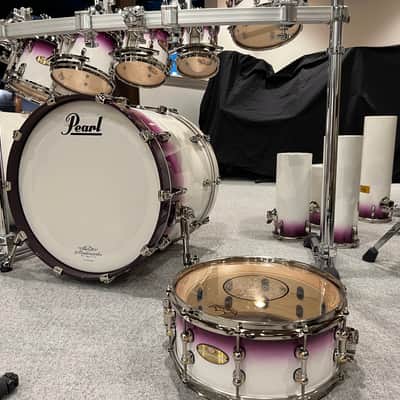 Pearl Masterworks - Mike Portnoy Mike Mangini Custom Piano White Purple Fade Lacquer image 5
