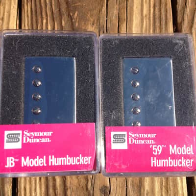 Seymour Duncan SH-4 JB Bridge & SH-1N 59 Neck 4 Conductor NICKEL Pickup Set image 1
