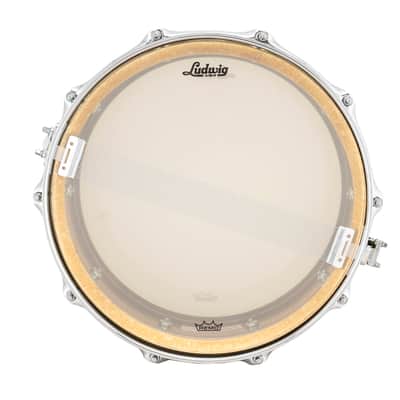 Ludwig 5x14" Raw Brass Snare Drum Tube Lugs Smooth Texture Patina Finish | Made in the USA | Authorized Dealer image 4