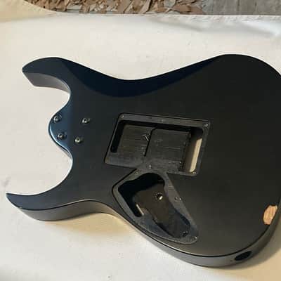 2009 Indonesian Ibanez RG5EX1 Flat Black Basswood Guitar Body Floyd Ready image 12