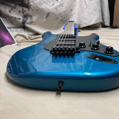 Kramer USA Pacer Deluxe Guitar R2 nut 1980s Blue image 8