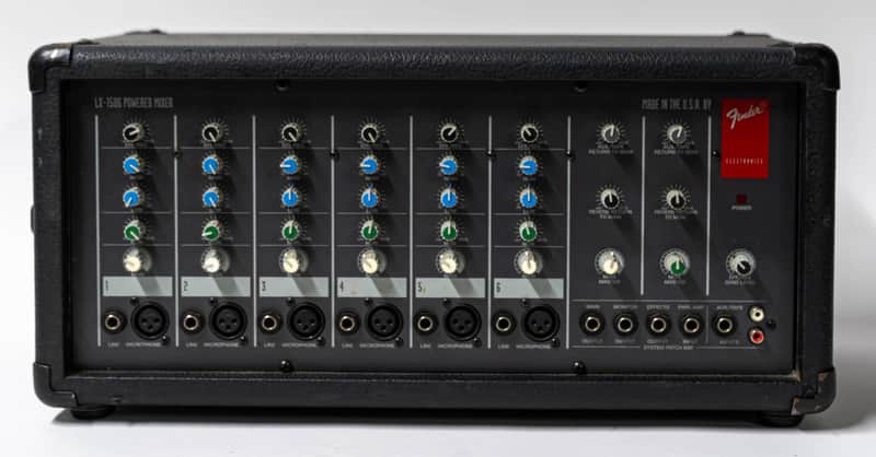 Fender LX-1506 150 Watts 6 Channel Powered Mixer with Reverb | Reverb