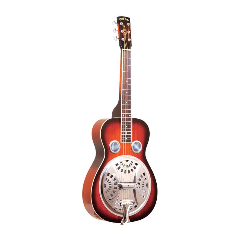 Gold Tone PBS Paul Beard Signature Square Neck Resonator w/ Fishman Electronics Two Tone Tobacco image 1