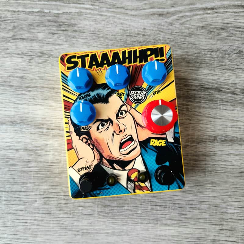 Sketchy Sounds STAAAHHP!! High Gain Distortion Guitar Pedal image 1