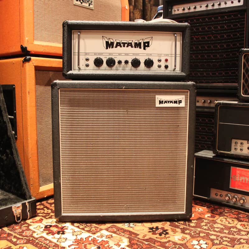 Vintage 1972 Matamp GT100 Head & 1x15 Cabinet Amp Amplifier Stack SERVICED image 1