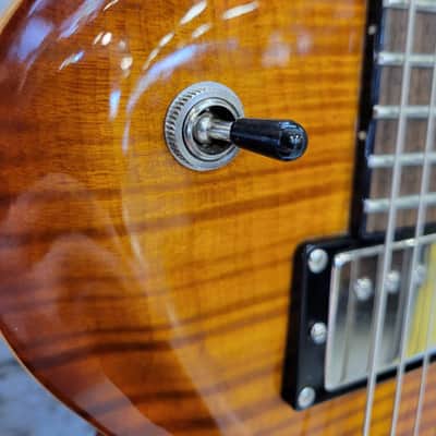 DBZ Diamond Guitars Bolero Flame Top 2010's - Amber Cherry Burst image 5