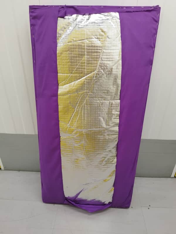 3 X 120x60 cm Acoustic Panel Custom Made w. Aluminum Foil image 1