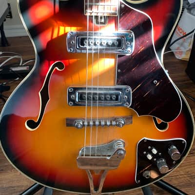 1960’s Decca Semi-Hollow Body Vintage Electric Guitar image 4