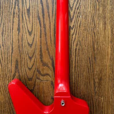 1985 Gibson Explorer Bass - Ferrari Red w/ OHSC image 10
