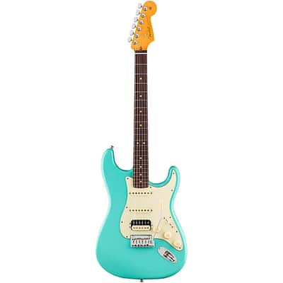 Fender American Ultra Luxe Vintage '60s Stratocaster HSS Electric Guitar. Rosewood Fingerboard, Sea Foam Green TGF33 image 5