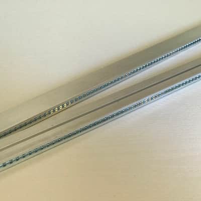 Pair 84HP Modular Eurorack Rails w/ M3 Threaded Strips image 2