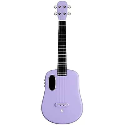 2022 Lava - Carbon Fiber Electric Ukulele - 26" Sparkle Purple image 1
