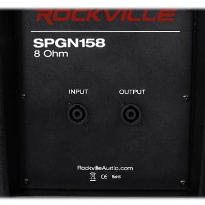 Rockville SPGN158 15" Passive 1600W DJ PA Speaker ABS Lightweight Cabinet 8 Ohm image 5