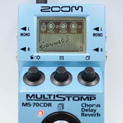 Zoom MS-70CDR Chorus / Delay / Reverb With Original Box Multi Guitar Effect Pedal 002840 image 3