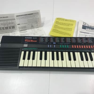 Casio SA-10 Mini Synthesizer (Box and Instructions) 1982-1988 Black image 1