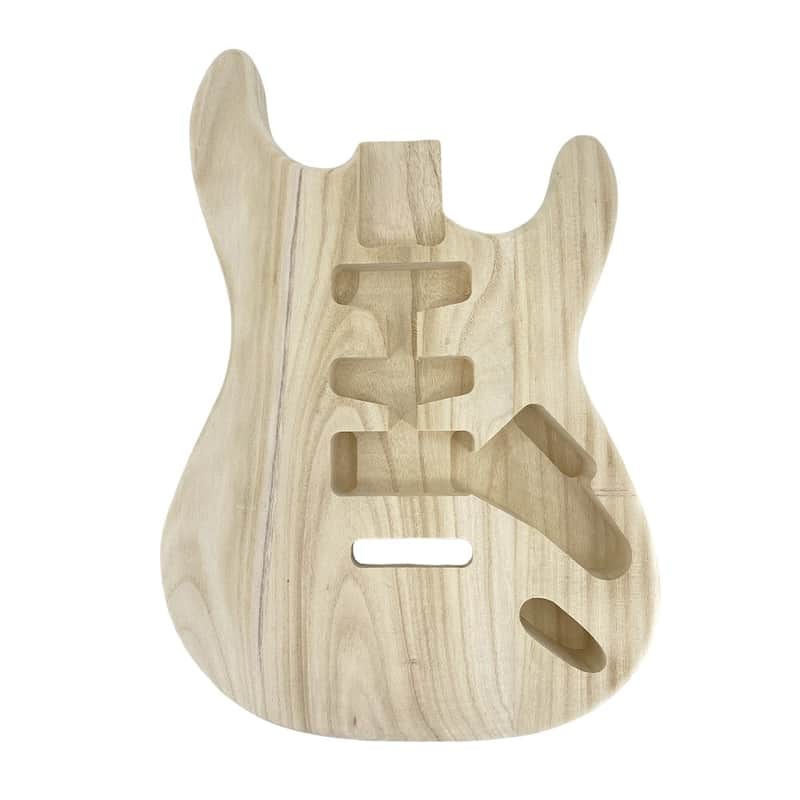 Stratocaster Style Electric Guitar SSH Body, Paulownia image 1