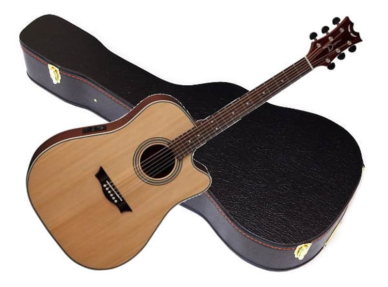 DEAN Saint Augustine dreadnought A/E GUITAR new w/ HARD CASE - Gloss Natural image 1