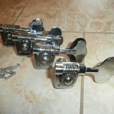 Vintage 1980's Peavey Patriot Bass Tuners w/ Screw-In Bushings, Washers, and Screws! Original Parts! image 2