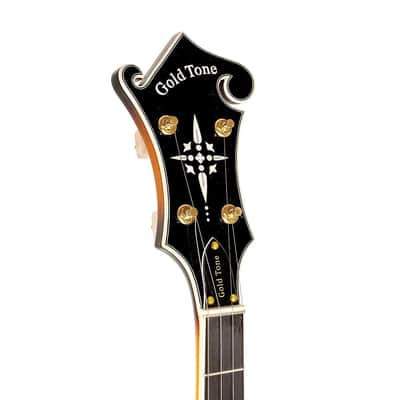 Gold Tone EBM-5/L Solid Body Maple Top & Neck F-Style 5-String Electric Banjo w/Hard Case For Left Handed Players image 5