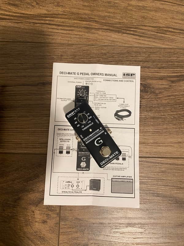 ISP Technologies Deci-Mate G Noise Gate 2020 - 2021 - Black - w/ Hosa Y cable: 3 ft. image 1