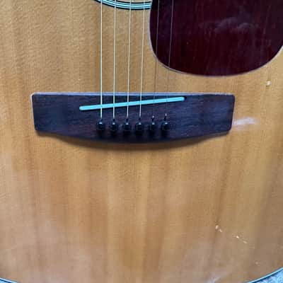 Yamaha FG-160 1974 with Vintage Folk Art Hard Shell Case image 5