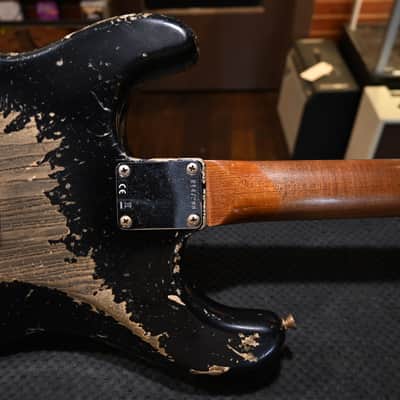 Fender Custom Shop 1965 Stratocaster Super Heavy Relic - Aged Black #7288 image 13