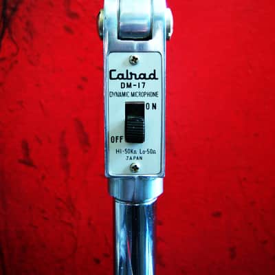 Vintage 1950's Calrad DM-17 dynamic microphone High Z w cable Lafayette Olson Aiwa Electro Voice 664 image 4