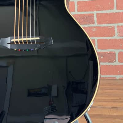 ESP LTD TL-6 Thinline Acoustic-Electric Guitar - Black image 4