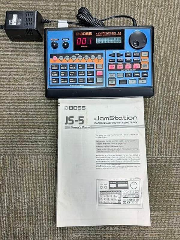 Boss JS-5 Jam Station, Backing Drum Machine & Phrase Recorder, w/ Manual & Adapter, Good Condition image 1