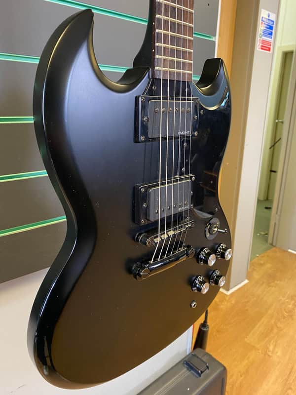 Epiphone G-400 Gothic SG 2003 Pitch Black Electric Guitar w/ EMG