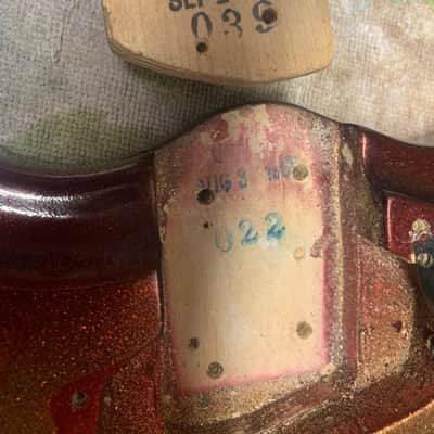 Very Rare 1965 Mosrite Ventures Vibramute in Custom Color Sparkle Sunburst & Original Hardshell Case image 15