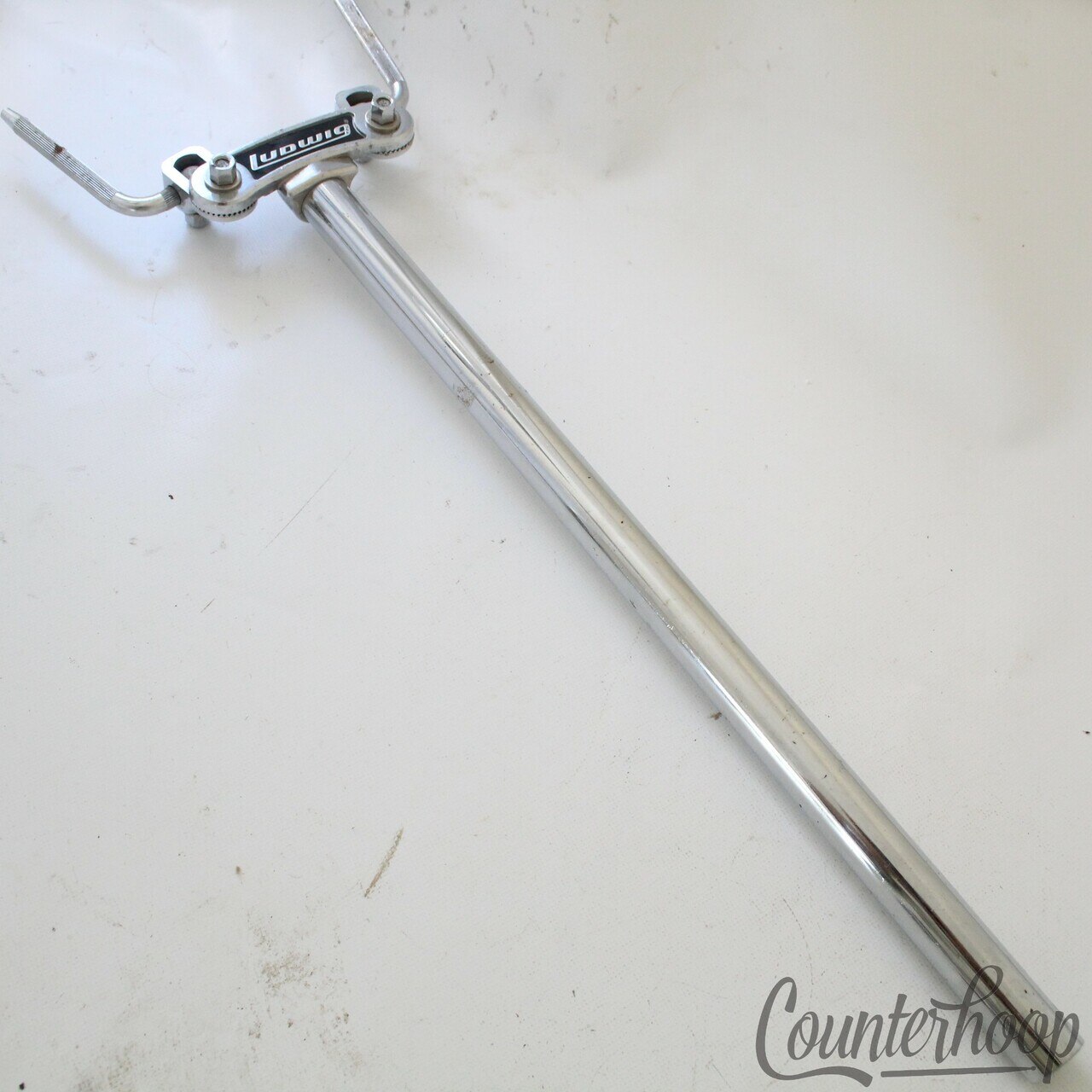 Ludwig Long Tom Drum Double Post Stand Mount L-Arm Holder Super Classic 70s Bass — main photograph
