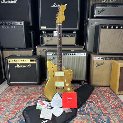 NEW Fender FSR Traditional II 60’s Jazzmaster Ishibashi Music Exclusive - Mystic Aztec Gold image 23