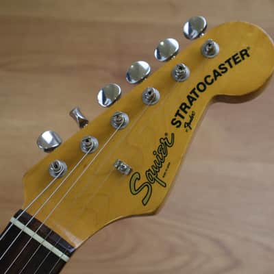 1983 Squier (by Fender Japan) "JV Series" SST-36 Scalloped Stratocaster (Vintage White) image 2
