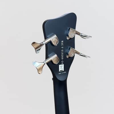 Warwick RockBass Alien Deluxe Thinline Hybrid 4 String Acoustic Electric Bass Guitar -Black image 12