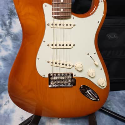 Video Demo 2021 Mint Fender 75th Anniversary Honeyburst Stratocaster New Deluxe Fender Gigbag image 2