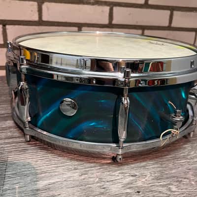 Sonor Teardrop - Blue/Green Turquoise Satin Flame image 6