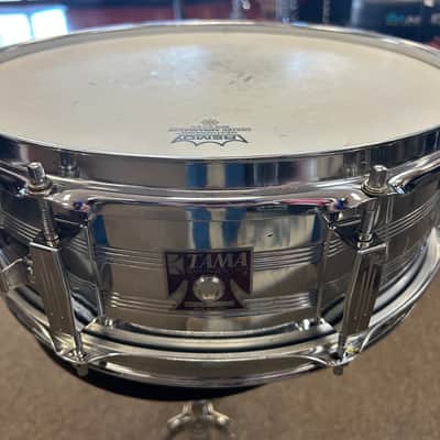 Tama Swingstar 5x14" 8-Lug Steel Snare Drum 1982 Chrome image 1