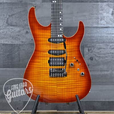 Tom Anderson Angel with Hardshell Case - Fire Burst with Binding image 17