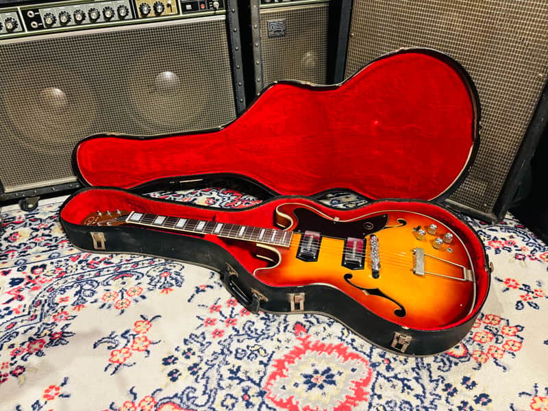 1966 Kay K650 Swingmaster USA - Quilted Maple Sunburst w/ Case image 1