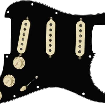 Genuine FENDER Pre-Wired TEX-MEX Loaded Strat 11-Hole Black Pickguard image 8