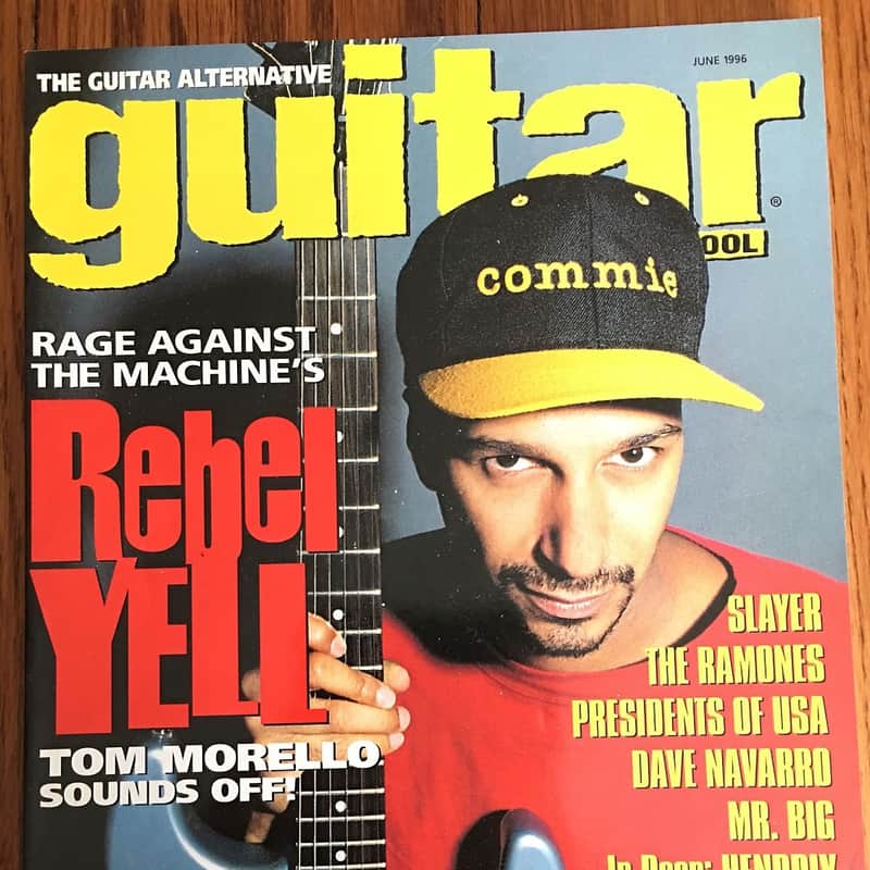 Guitar school Magazine June 1996 Tom Morello From Rage Against The Machine is on the cover image 1